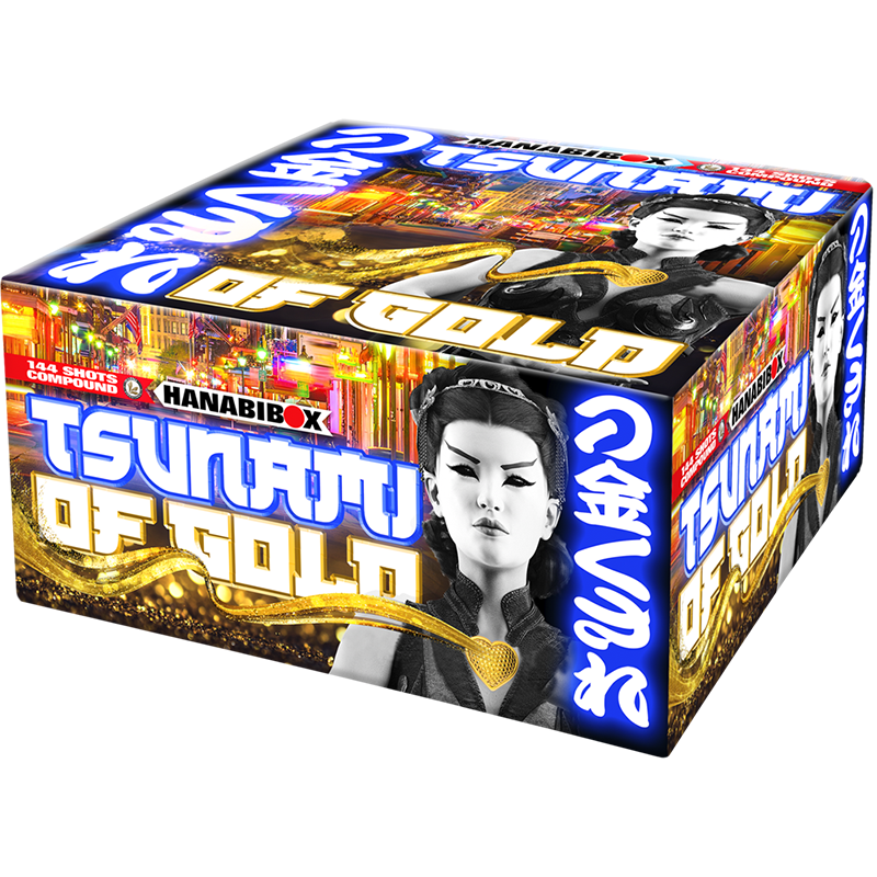 Lesli Vuurwerk Tsunami Of Gold 144 shots